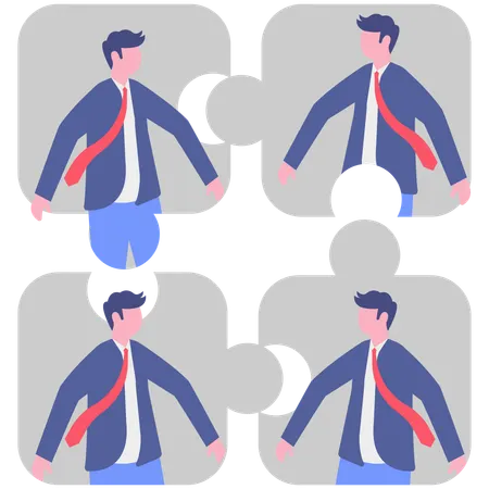 Soziale Verbindung  Illustration