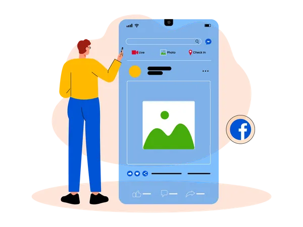 Social-Network-App  Illustration