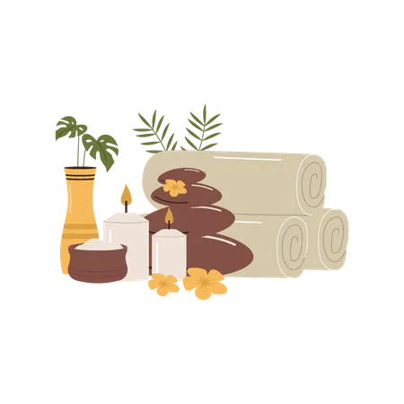 Soins spa et massages  Illustration