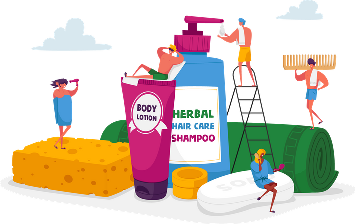 Spa Hygiene Procedure  Illustration