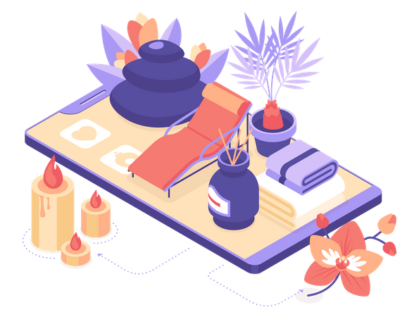 Spa salon services  Illustration