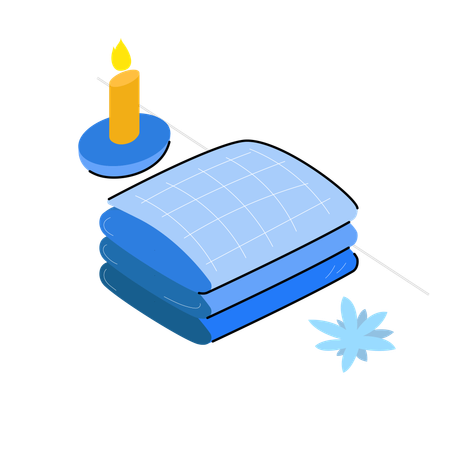 Spa towel  Illustration