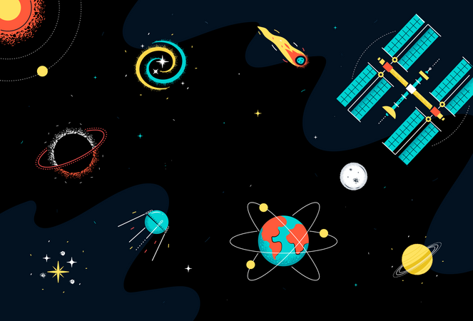 Space background Illustration