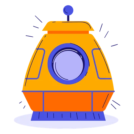 Space Capsule  Illustration