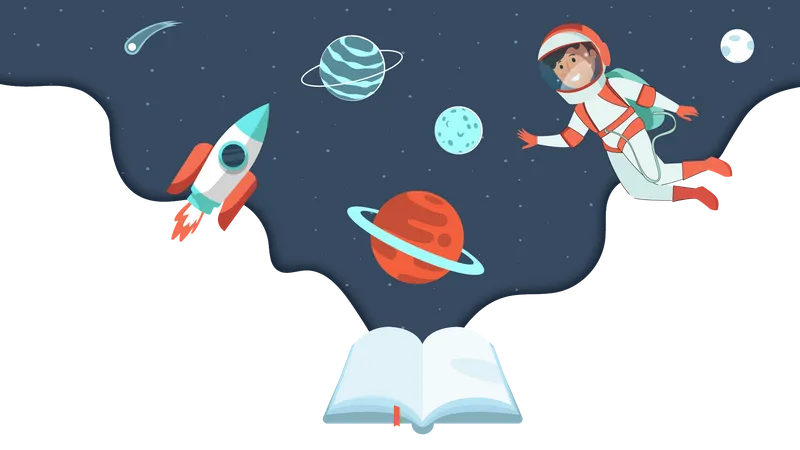 Space education  Illustration