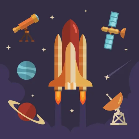Space exploration  Illustration