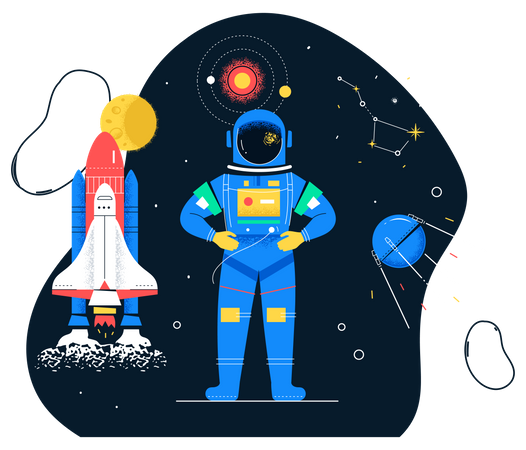 Space exploration  Illustration