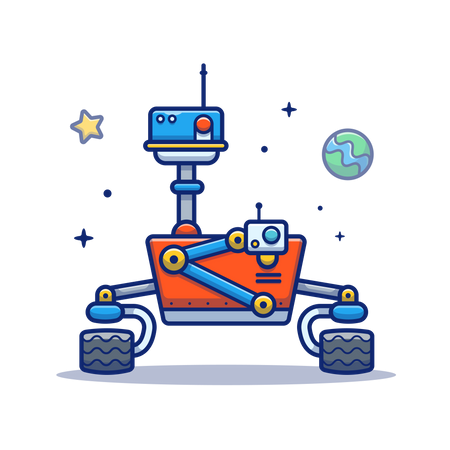 Space land rover Illustration