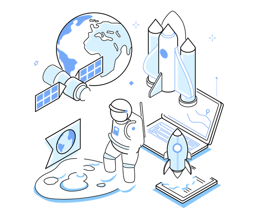 Space program  Illustration