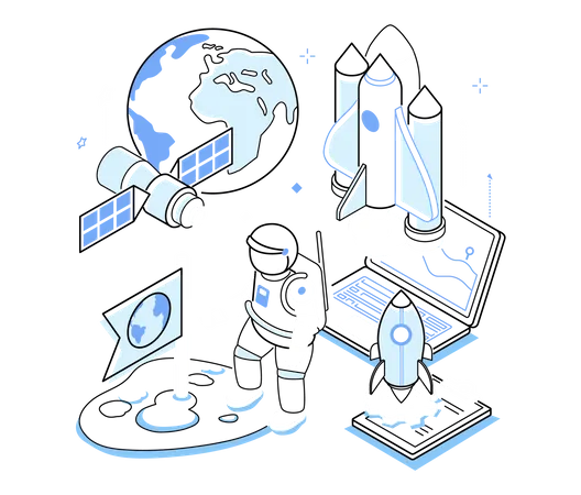 Space program  Illustration