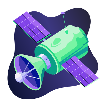 Space satellite  Illustration