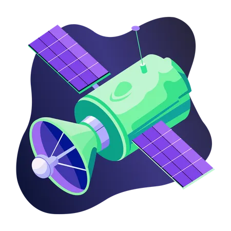 Space satellite  Illustration
