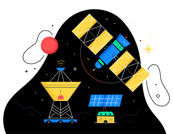 Space technology Illustration
