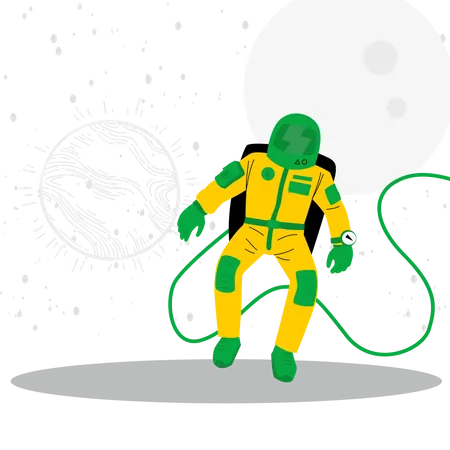 Space traveler  Illustration