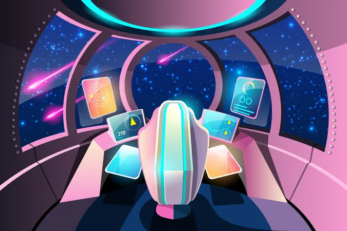Spacecraft Cockpit systems  Illustration