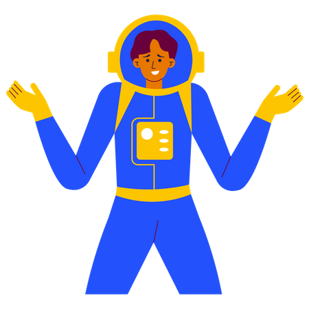 Spaceman lost contact  Illustration