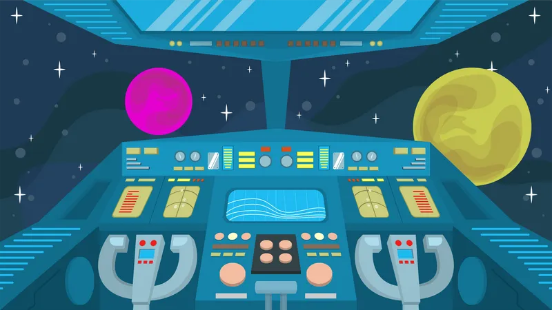 Spaceship Cockpit  Illustration