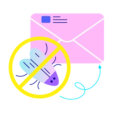 Spam Email  Illustration