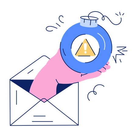 Spam Email  Illustration