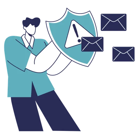 Spam Message  Illustration