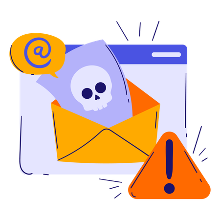 Spam Message  Illustration