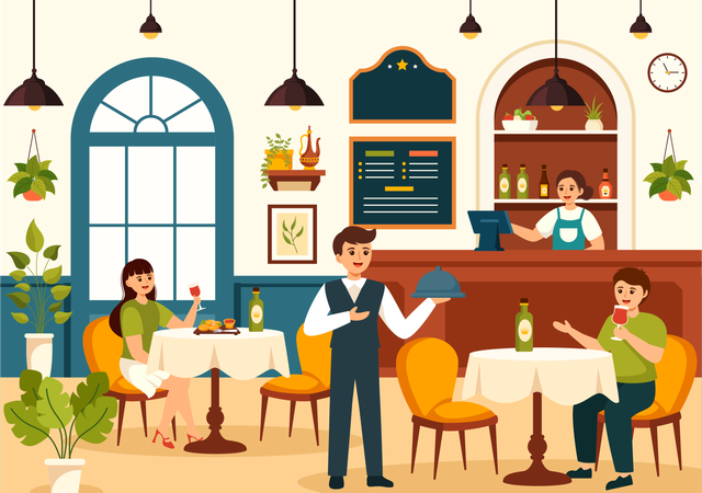 SpanishRestaurant  Illustration