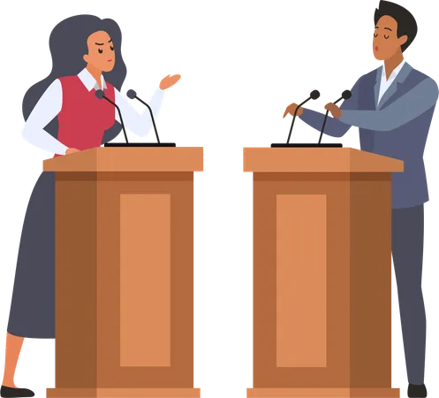 Speakers debate  Illustration