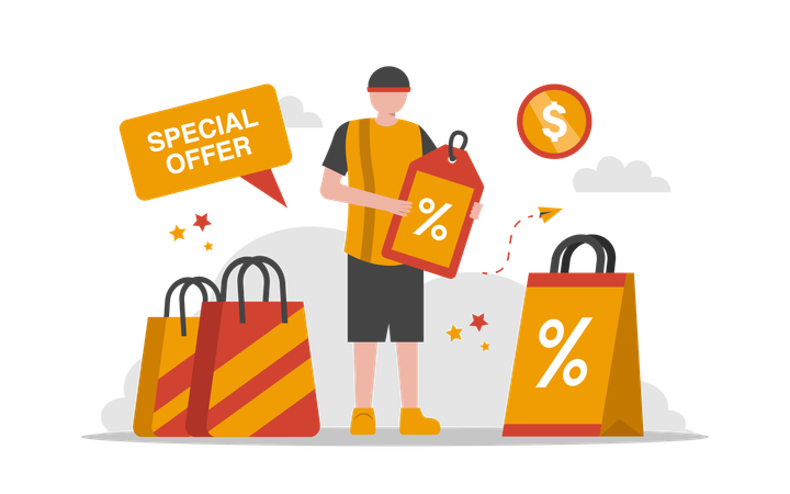 Special Discount  Illustration