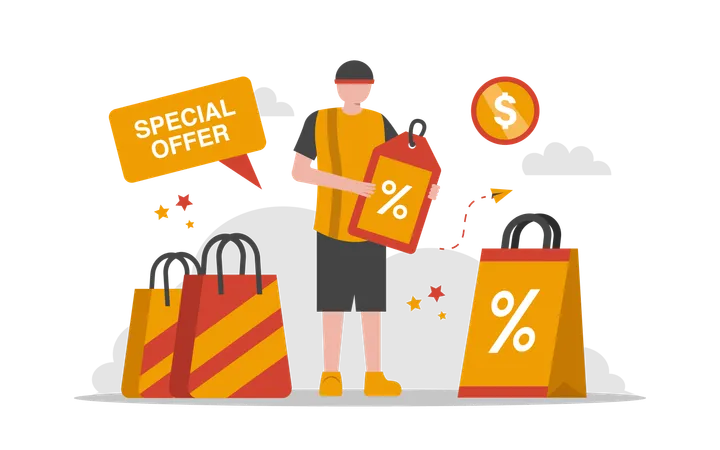 Special Discount  Illustration