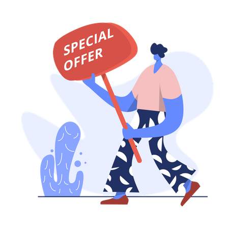 Special shopping offer  Illustration