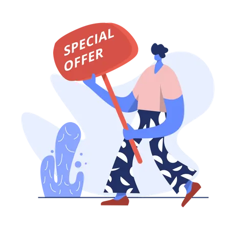 Special shopping offer  Illustration