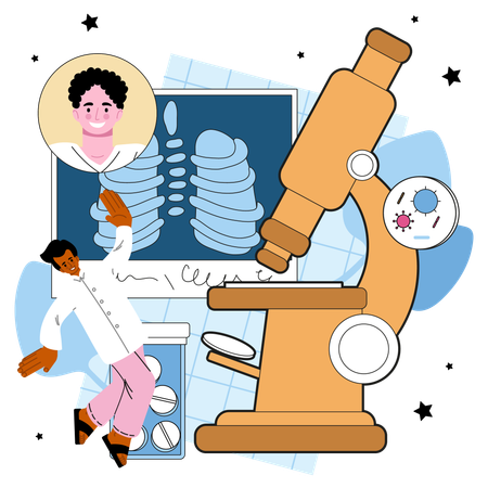 Spécialiste de la tuberculose  Illustration