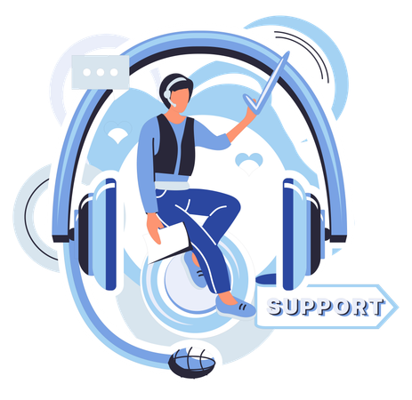 Spécialiste du support client  Illustration