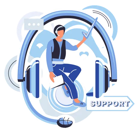 Spécialiste du support client  Illustration