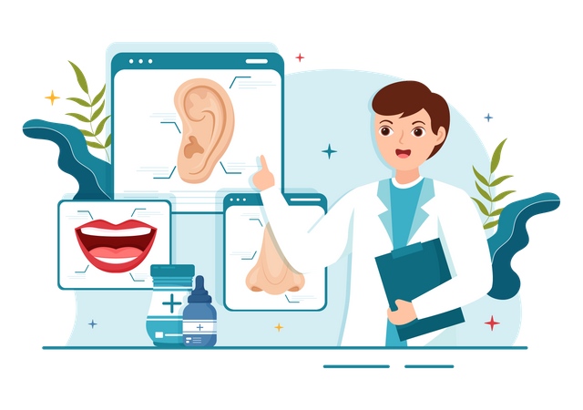 Spécialiste en oto-rhino-laryngologie  Illustration