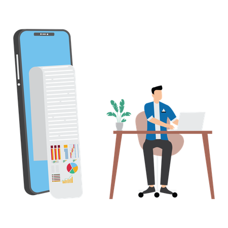 Spécialiste de l'interface utilisateur Travail sur la conception  Illustration