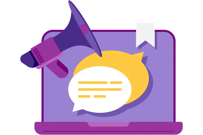 Speech bubbles dialog  Illustration