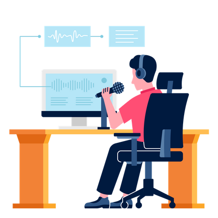 Speech Recognition  Illustration