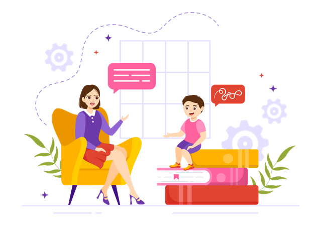 Speech Therapist  Illustration