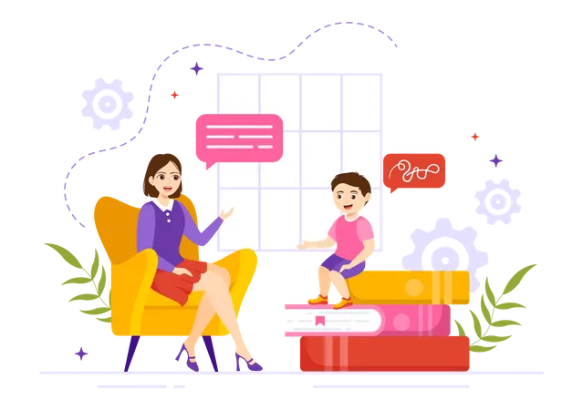 Speech Therapist  Illustration