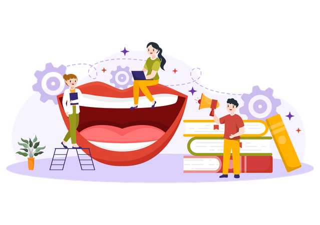 Speech Therapy for children  Illustration