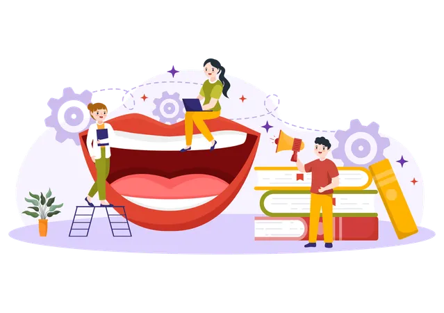 Speech Therapy for children  Illustration