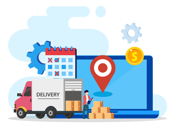Speedy Courier  Illustration