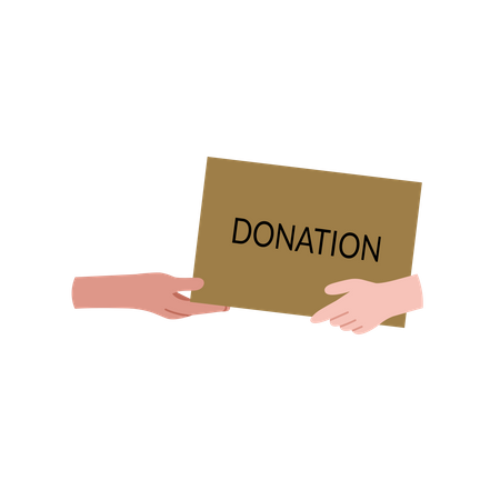 Spendenbox  Illustration
