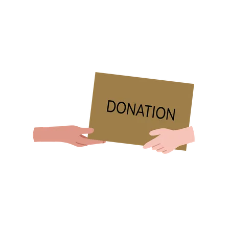 Spendenbox  Illustration