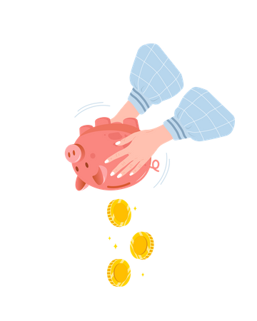 Spending money  Illustration