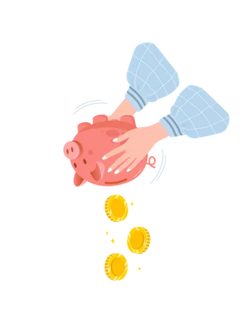 Spending money  Illustration