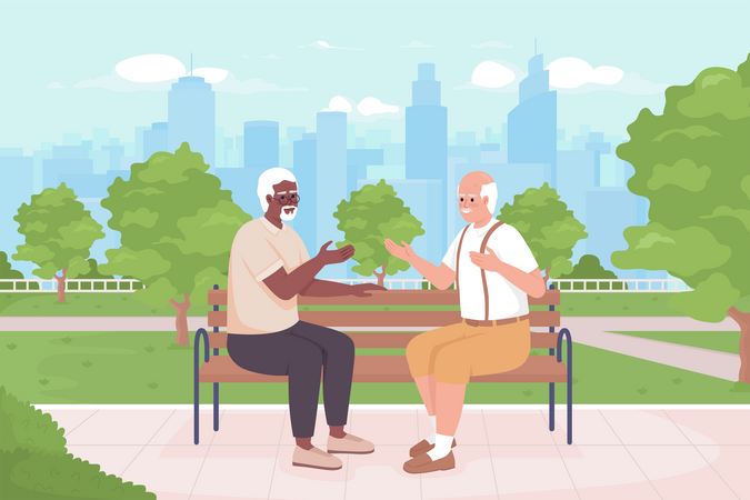 Spending time together  Illustration