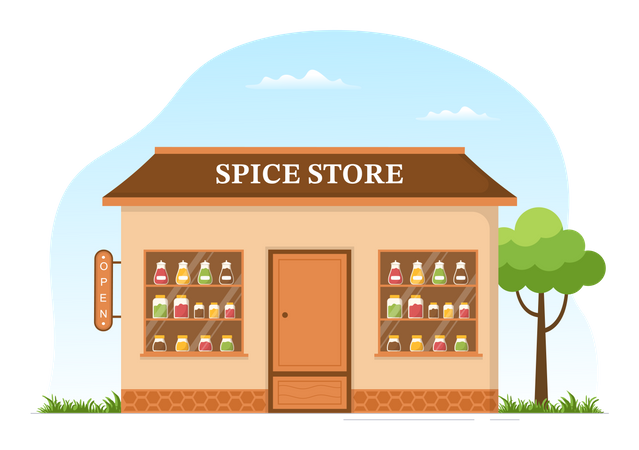 Spice Shop  Illustration