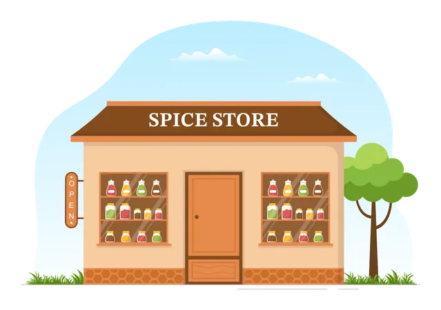 Spice Shop  Illustration